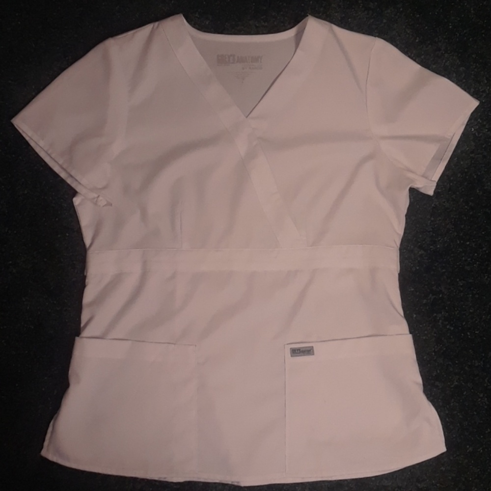 White Scrub Top
